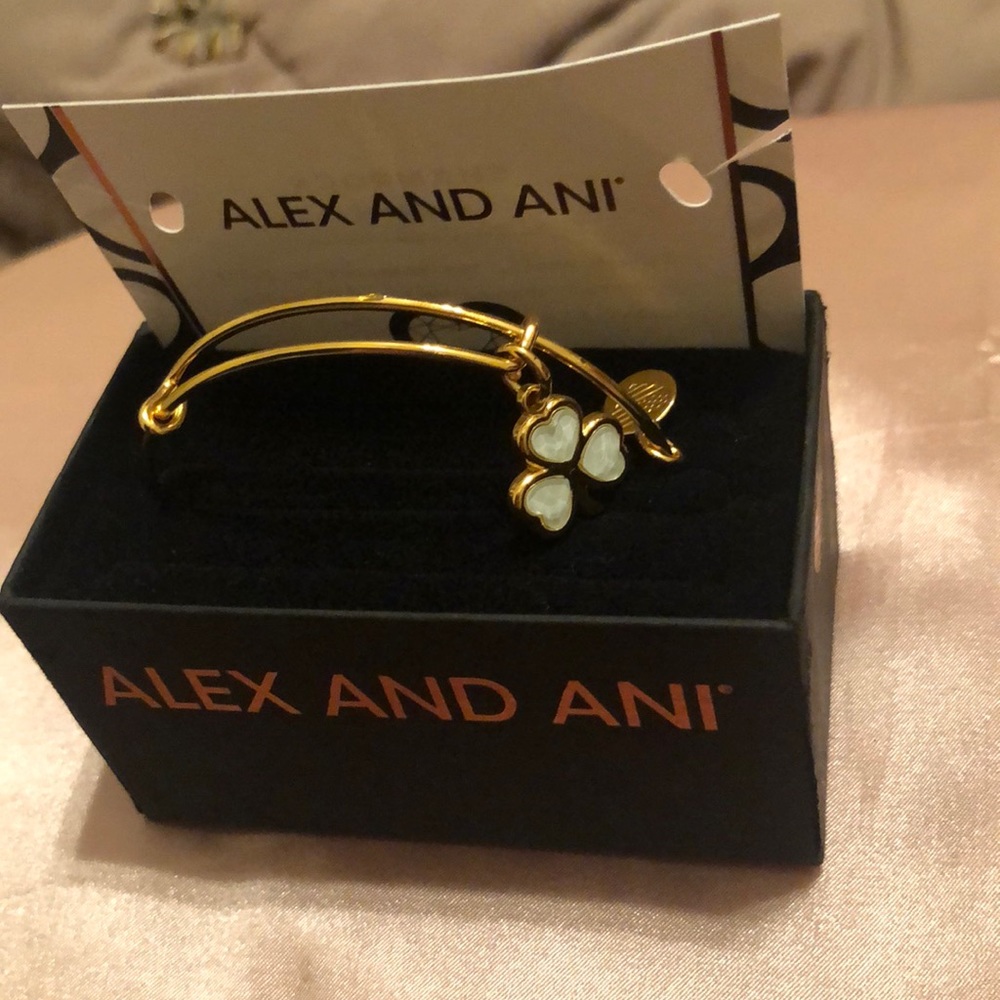 Alex and Ani shamrock bracelet